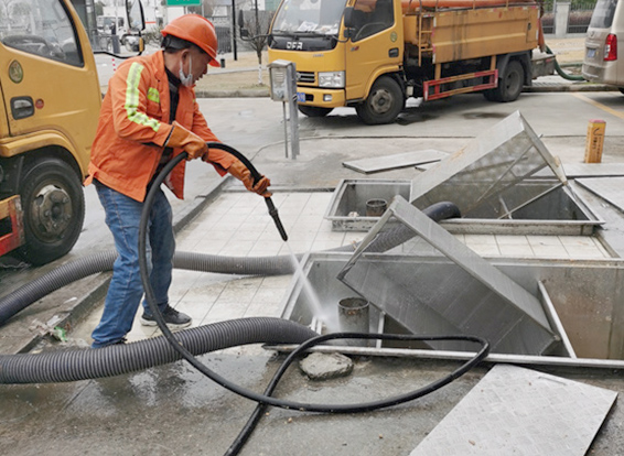 桥头镇隔油池清理